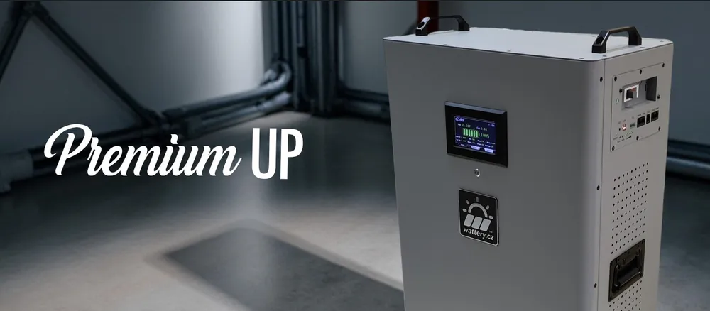 wattery Premium UP — vertikální bateriové úložiště