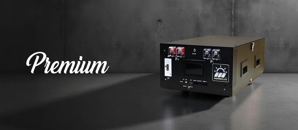wattery Premium — horizontální bateriové úložiště
